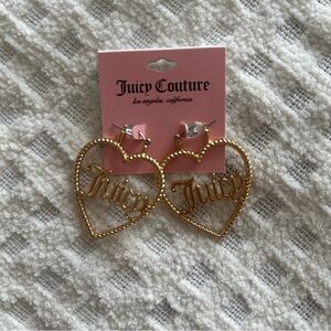 Juicy Couture Gold Heart Earrings